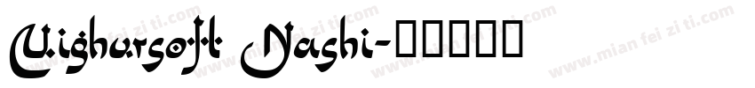 Uighursoft Nashi字体转换